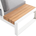 Hoek loungeset Matisse wit 4-dlg