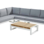 Hoek loungeset Matisse wit 4-dlg