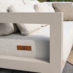 Hoek loungeset Metropolitan 3-dlg + Volta loungetafel set latte