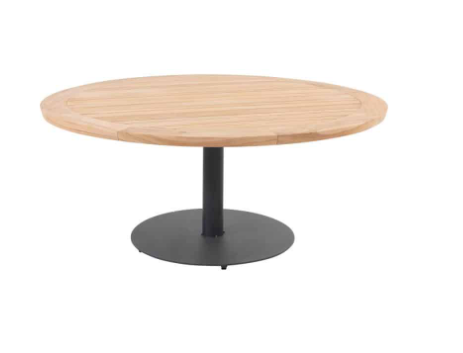 Low dining tafel Saba antraciet - Ø 160 cm