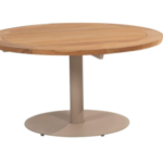 Low dining tafel Saba latte - Ø130 cm