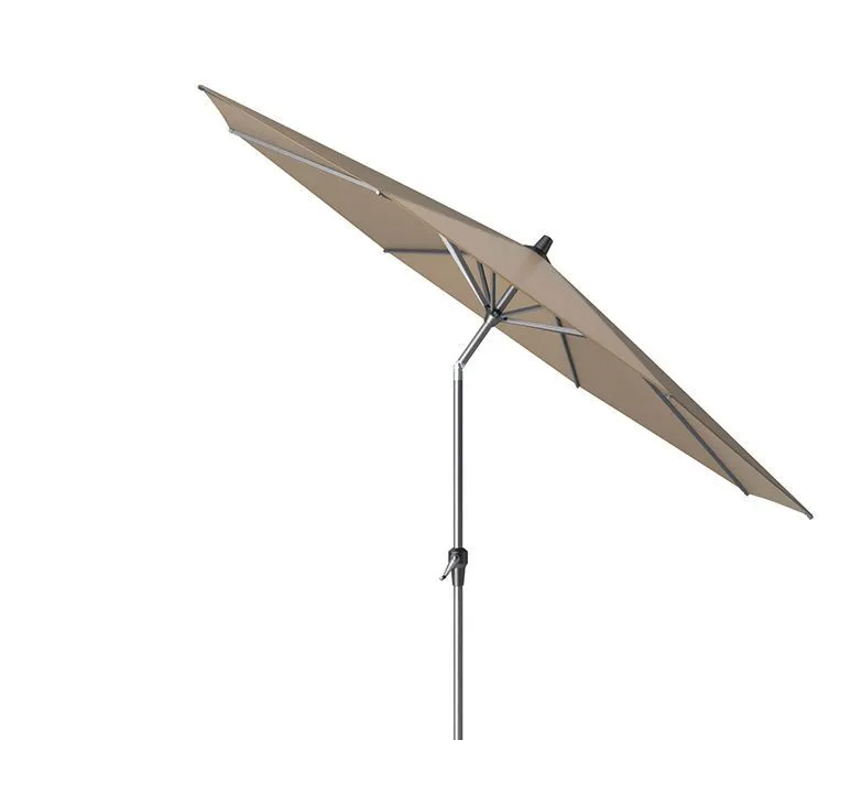 Parasol Riva antraciet-taupe Ø3 mtr