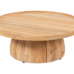 Stoel-bank loungeset Nora 3-dlg + Loungetafel Pablo ø80 cm