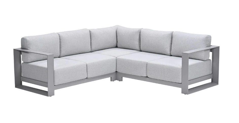 Hoek loungeset Levanto taupe 3-dlg