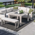 Hoek loungeset Levanto taupe 3-dlg