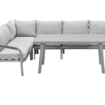 Lounge-dining set Monti taupe 5-dlg