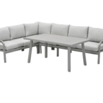 Lounge-dining set Monti taupe 5-dlg