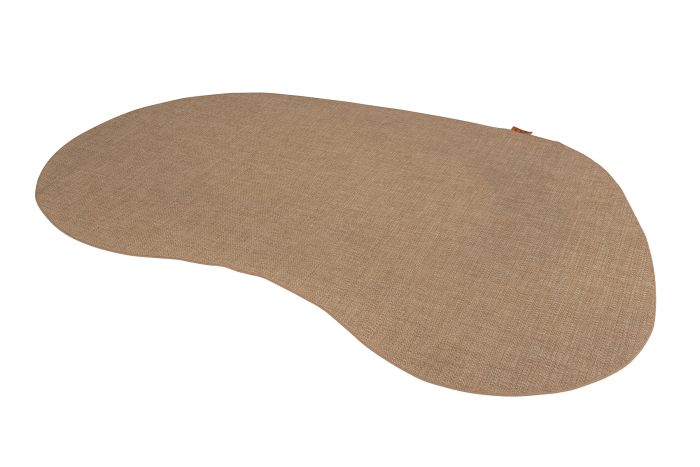 Outdoor vloerkleed kidney-vorm 200 x 290 cm. dust
