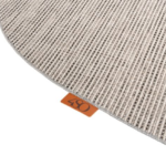 Outdoor vloerkleed kidney-vorm 200 x 290 cm. oyster