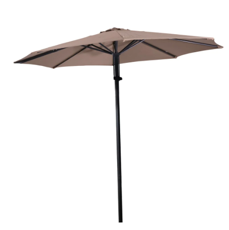 Parasol Push-up libra taupe Ø3mtr