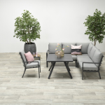 Dining stoel Sergio antraciet-lichtgrijs