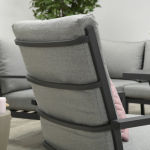 Dining stoel Sergio antraciet-lichtgrijs