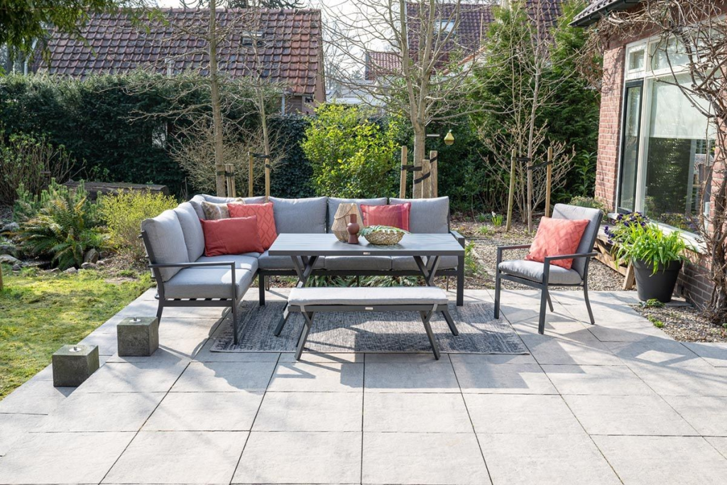 Dining stoel Sergio antraciet-lichtgrijs