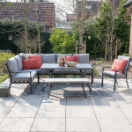 Dining stoel Sergio antraciet-lichtgrijs