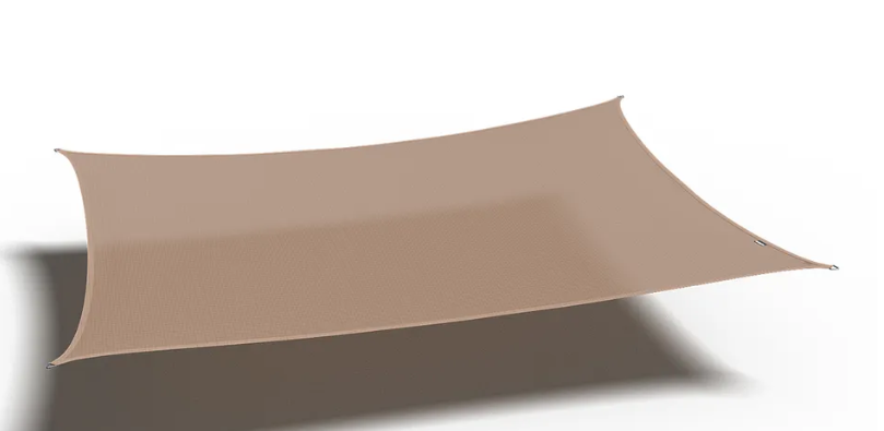 Nesling - Coolfit schaduwdoek rechthoek, 500x300cm, Zand
