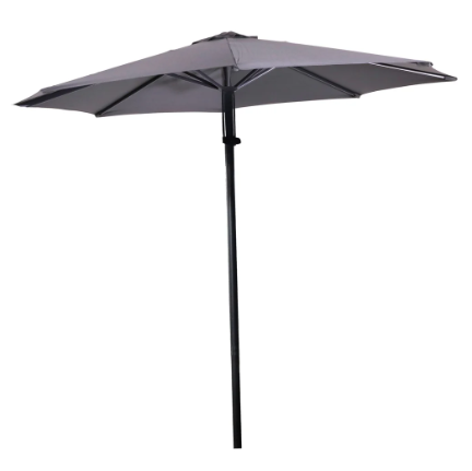 Parasol Push-up libra grijs Ø3 mtr