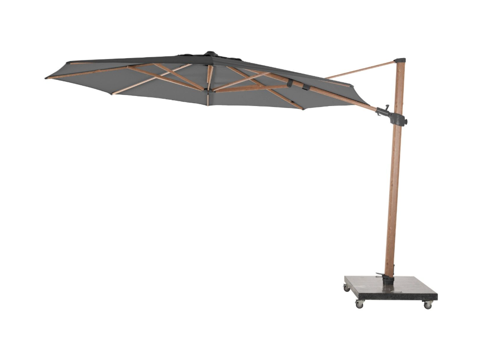 Siesta Premium Woodlook-antraciet Ø3.5 mtr