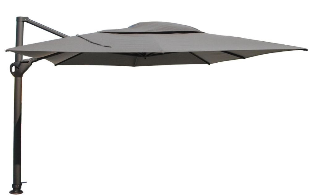 Zweefparasol Hacienda Antraciet 3x4 mtr
