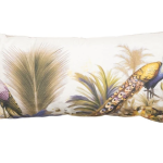 Sierkussen paspel 28x60cm Flore purple