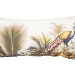 Sierkussen paspel 28x60cm Flore purple