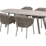 Dining tafel Manolo + Dining stoel Owen 7-dlg