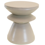 Bijzettafel Louis Ø36 cm licht grijs