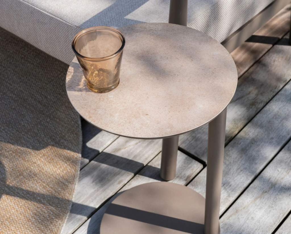 Bijzettafel Vic Ø30 x 50 cm terre