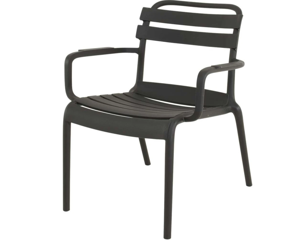 Loungestoel Torvi zwart