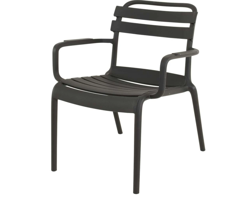 Loungestoel Torvi zwart