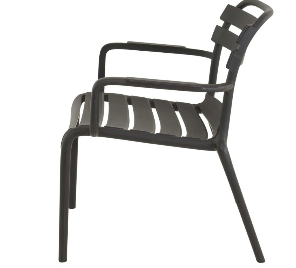 Loungestoel Torvi zwart