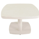 Loungetafel verstelbaar Geneva Crema Deens ovaal - 135x83cm