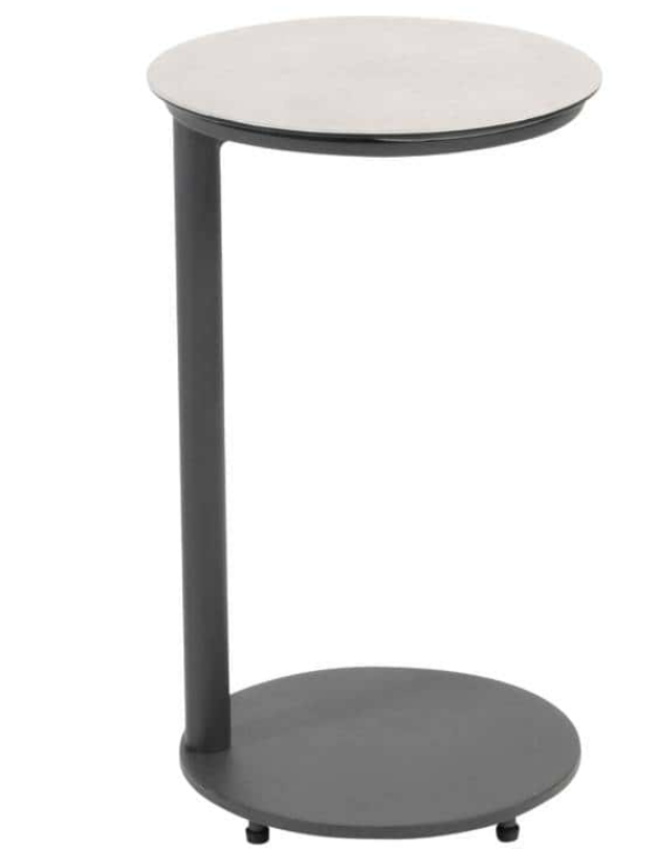 Bijzettafel Vic Ø30 x 50 cm antraciet