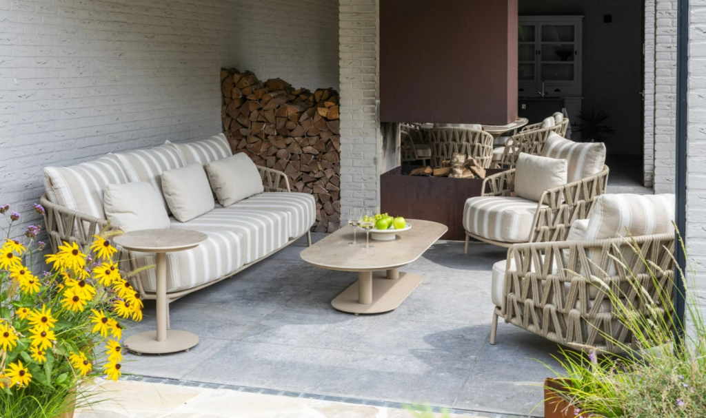 Boaz ovale salontafel latte met keramisch tafelblad, 150 x 65 cm (H 35)