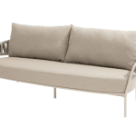 Calma 3-zits bank latte incl. 3 kussens