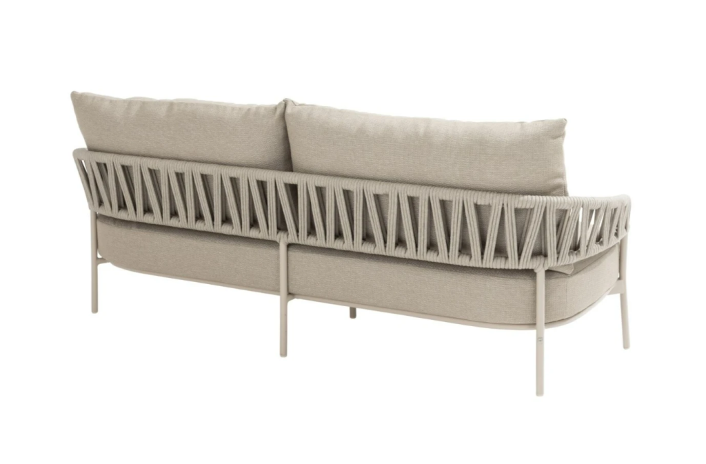 Calma 3-zits bank latte incl. 3 kussens