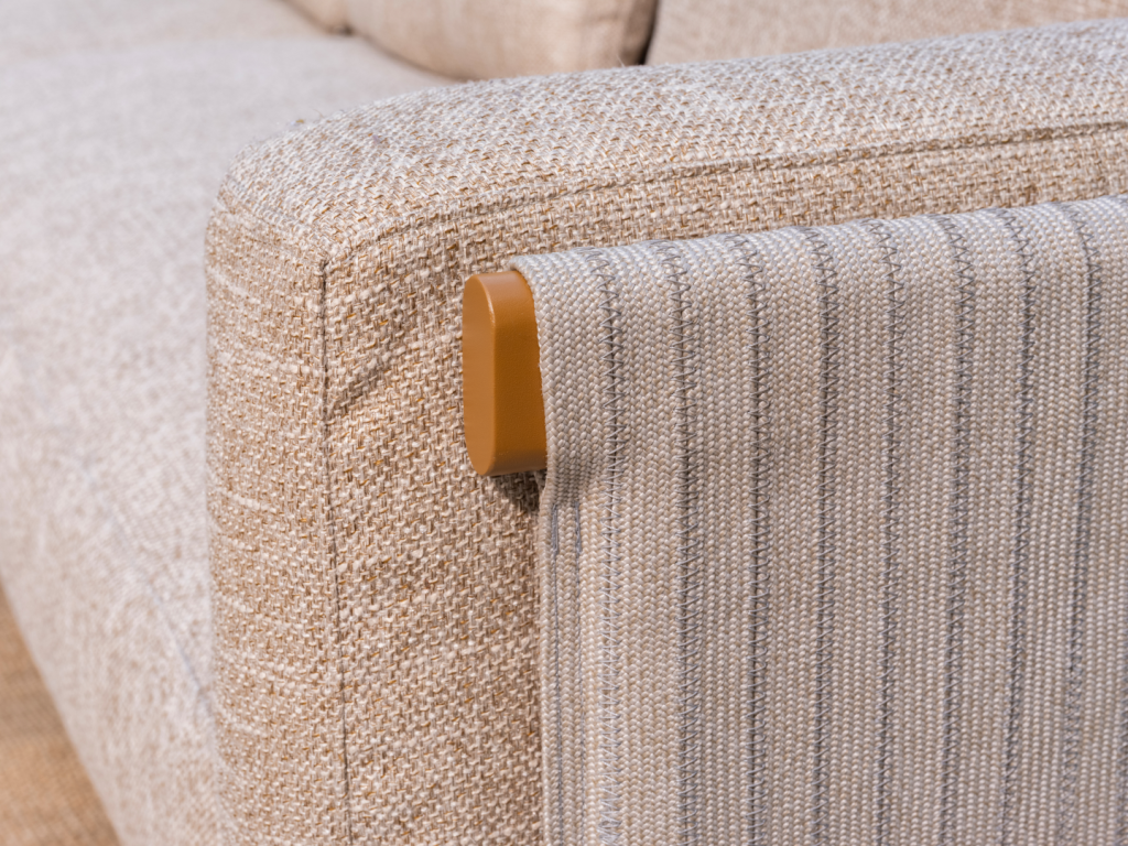 Chaise longue loungebank Safina amber + loungetafel set June 4-dlg