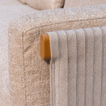 Chaise longue loungebank Safina amber + loungetafel set June 4-dlg