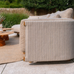 Chaise longue loungebank Safina + Loungetafel set Sofie 4-dlg