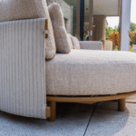 Chaise longue loungebank Safina + Loungetafel set Sofie 4-dlg