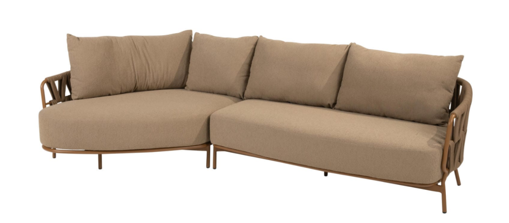 Chaise longue loungeset Biarritz amber 2-dlg