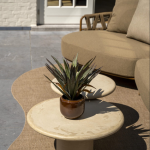 Chaise longue loungeset Biarritz amber+ loungetafel set Hampton mortex 4-dlg