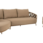 Chaise longue loungeset Biarritz + loungestoel Biarritz amber 3-dlg