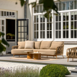 Chaise longue loungeset Biarritz + loungestoel Biarritz amber 3-dlg