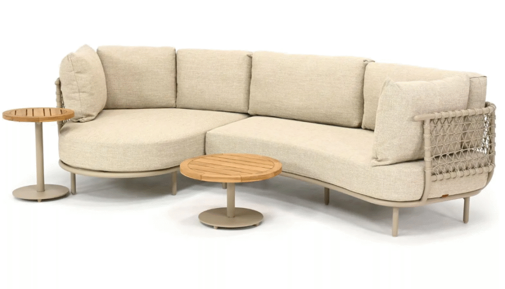 Chaise longue loungeset Sardinia-Volta 4-dlg