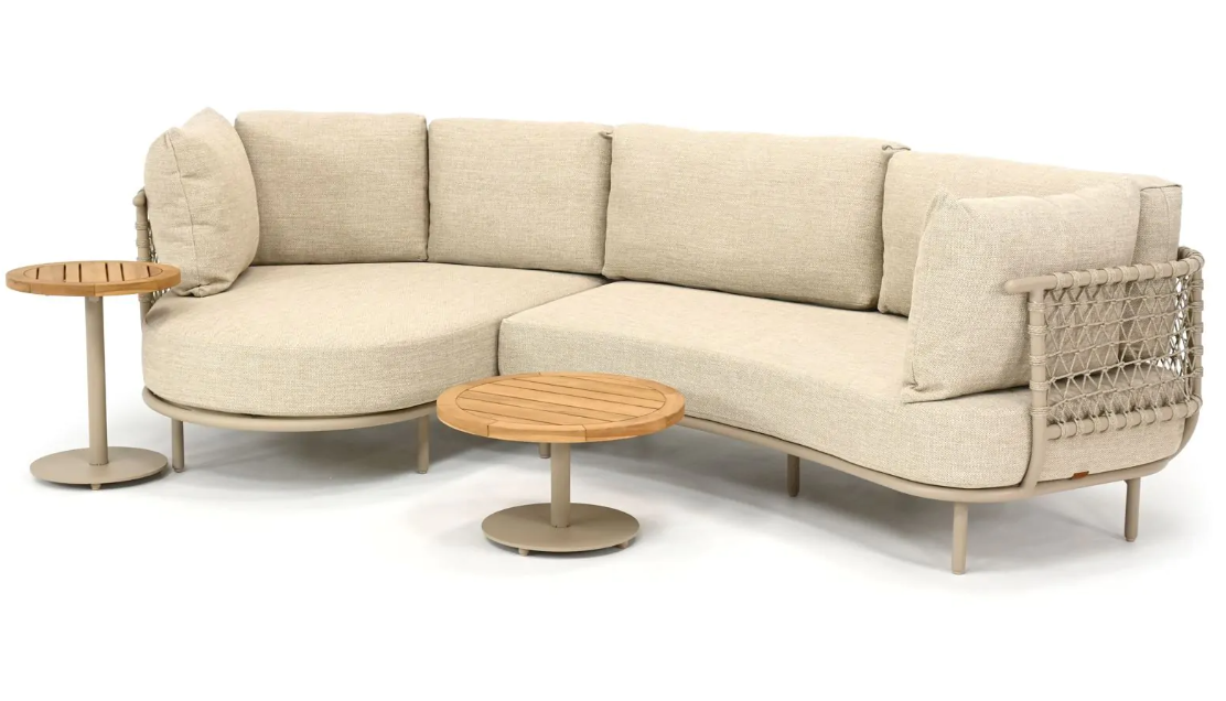 Chaise longue loungeset Sardinia-Volta 4-dlg