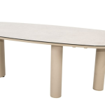 Denia tafelblad printed keramiek 240 x 105 cm latte