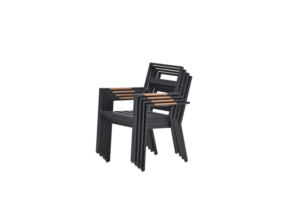 Dining stoel Felini teak look sand