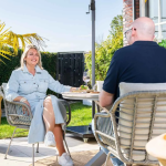 Dining stoel Margriet taupe-sand