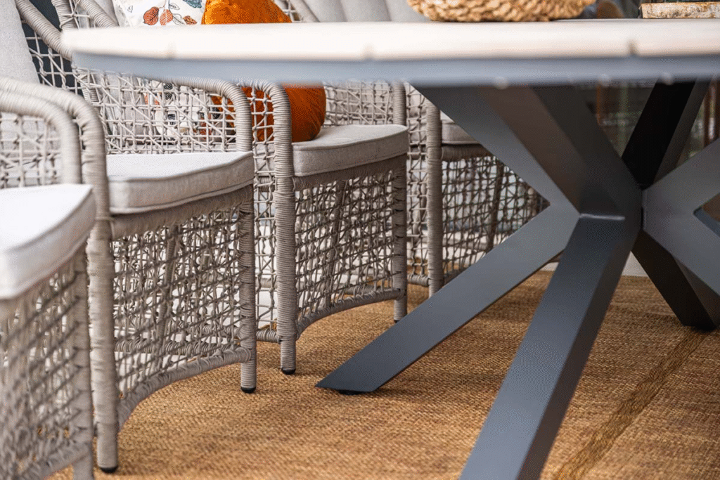 Dining tafel Edison ovaal Carbon black light teak - 280x140 cm