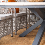 Dining tafel Edison ovaal Carbon black light teak - 280x140 cm